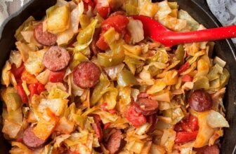 FRIED CABBAGE WITH SAUSAGE – The Southern Girl Cooks