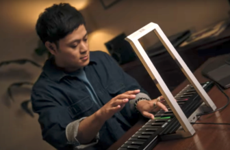 The Roli Airwave is a high-tech keyboard educating software impressed by the theremin